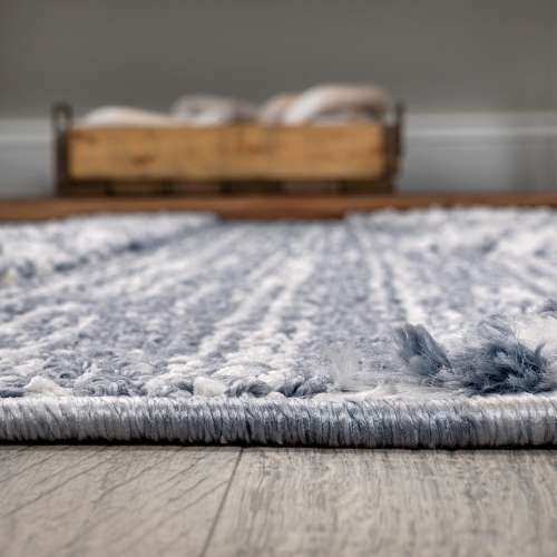 Tapis surbaissé motif treillis marocain Sofie