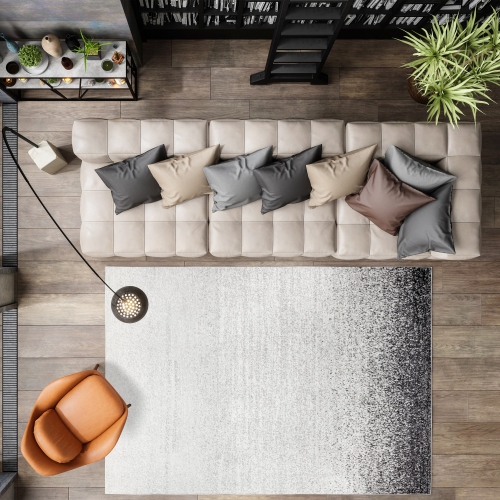 Happy Shore Modern Gradient Area Rug