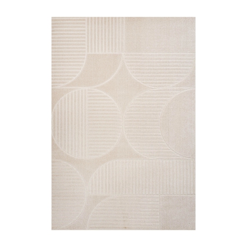 Nordby Geometric Arch Scandi Striped Area Rug