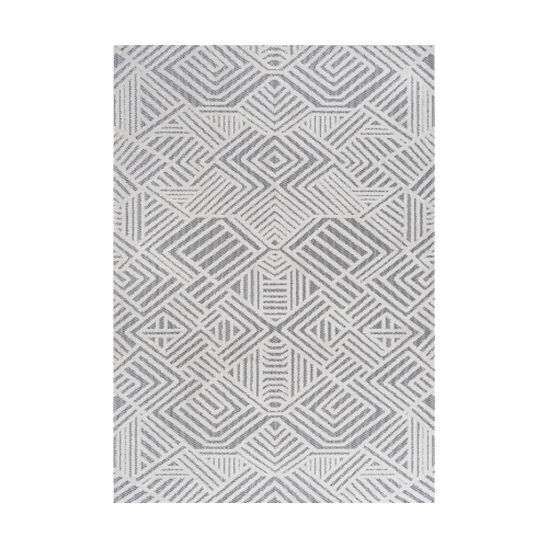 JONATHAN Y  Jordan High-Low Pile Art Deco Geometric Indoor/outdoor Area Rug