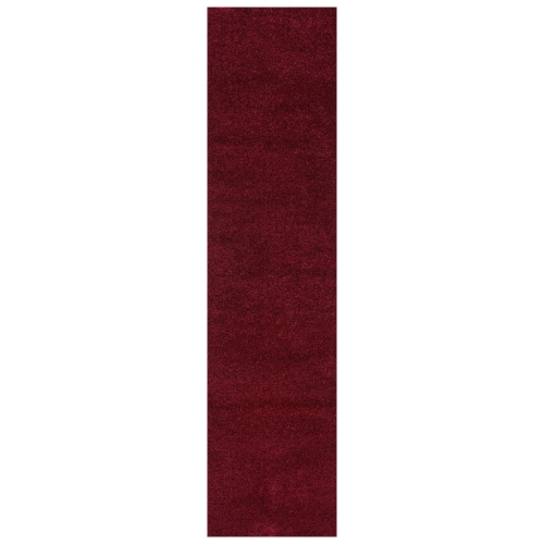 JONATHAN Y  Haze Solid Low Pile Area Rug Dark In Red