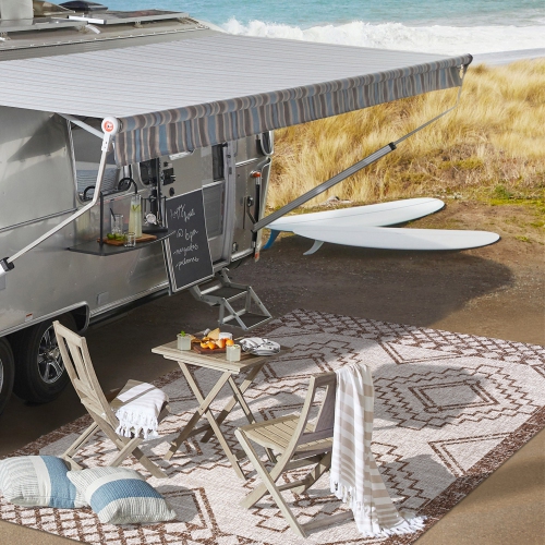 Marokko Diamond Tribal Medallion Indoor/Outdoor Area Rug