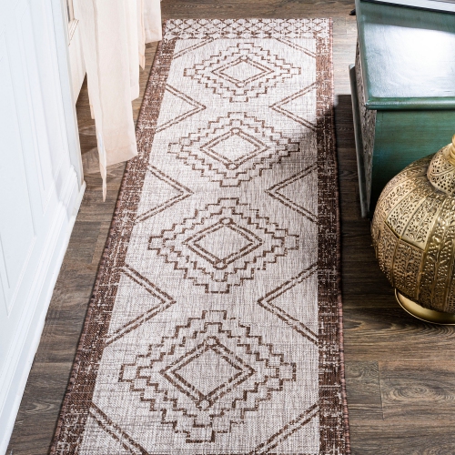Marokko Diamond Tribal Medallion Indoor/Outdoor Area Rug