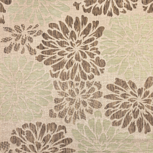 Tapis moderne tissé texturé à motif floral pour l'intérieur et l'extérieur Zinnia