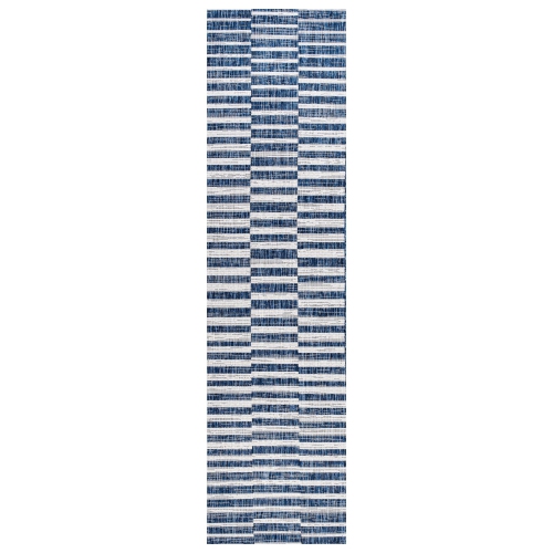 Sukie Modern Offset Stripe Indoor/Outdoor Area Rug