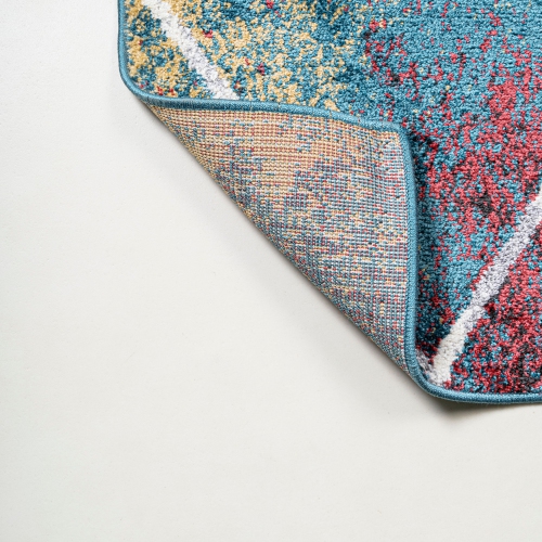 Cole Minimalist Diamond Trellis Area Rug