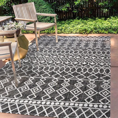 Kafel Tribal Bohemian Indoor/Outdoor Area Rug