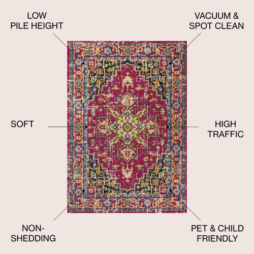 Brooklyn Geometric Medallion Area Rug