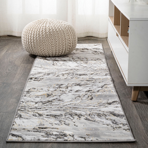 Swirl Marbled Abstract Area Rug