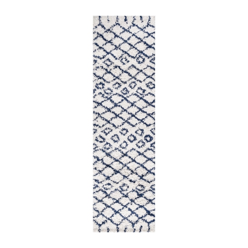 Algaida Moroccan Diamond Shag Area Rug