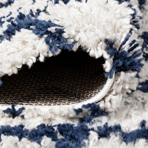 Algaida Moroccan Diamond Shag Area Rug