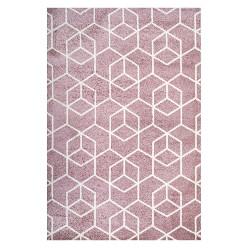 Image 1 of 10.. Tumbling Blocks Modern Geometric Area Rug