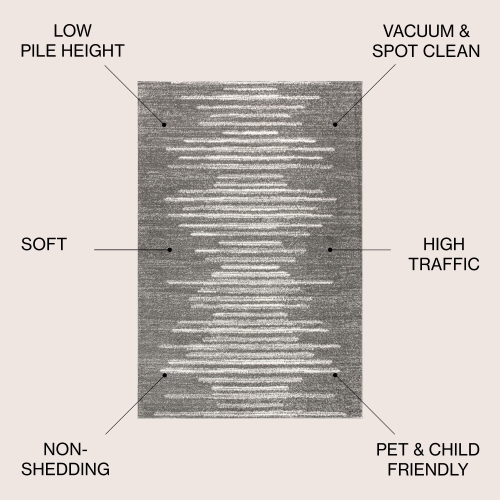 Aya Berber Stripe Geometric Area Rug