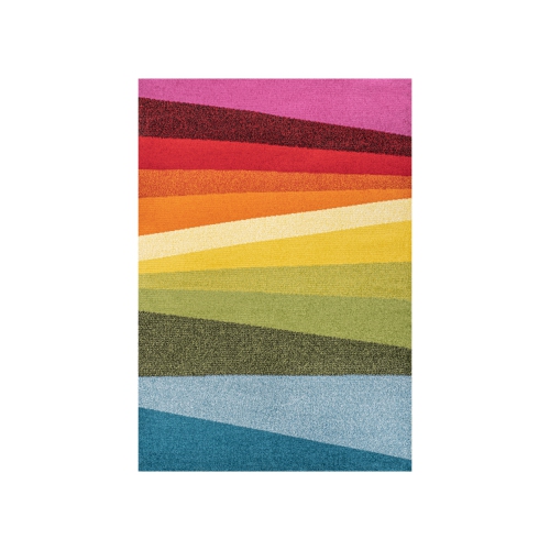 JONATHAN Y  Prism Geometric Striped Area Rug