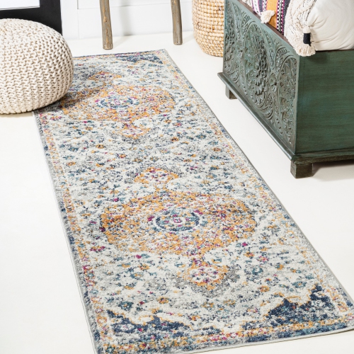 Lorena Ornate Boho Medallion Area Rug