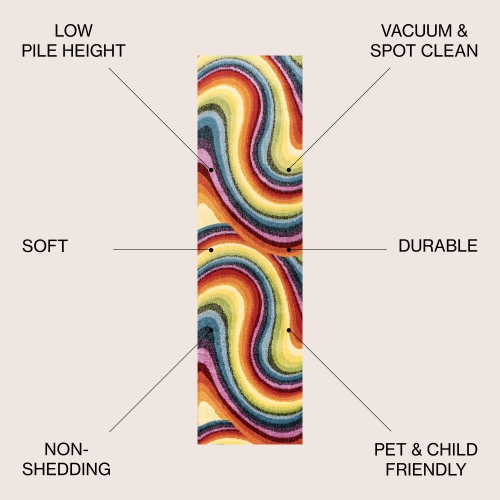 Flow Abstract Swirl Area Rug