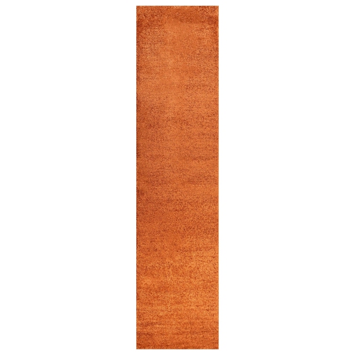 JONATHAN Y  Haze Solid Low Pile Area Rug In Orange