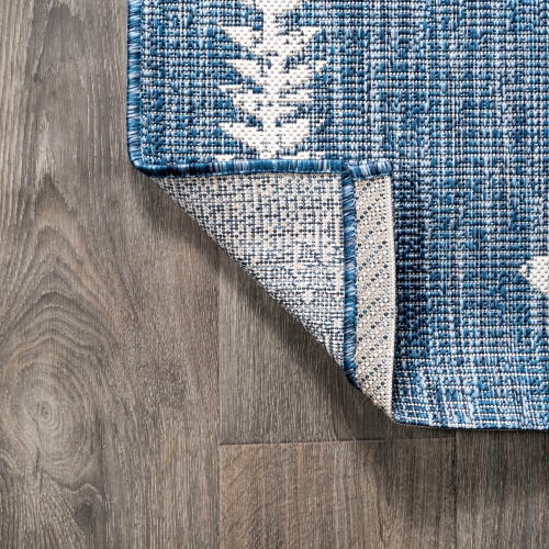 Tapis d'intérieur/d'extérieur Derya à motif de treillis tribal Diamond