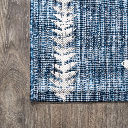 Tapis d'intérieur/d'extérieur Derya à motif de treillis tribal Diamond