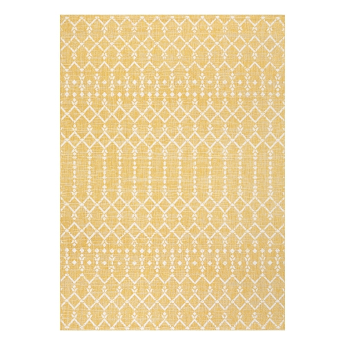 Ourika Moroccan Geometric Textured Weave Indoor/Outdoor Area Rug