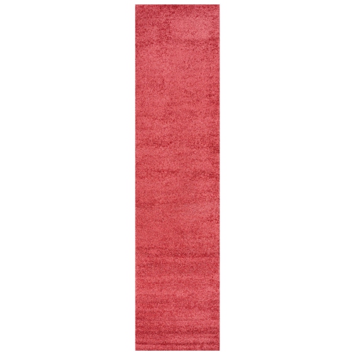 JONATHAN Y  Haze Solid Low Pile Area Rug In Red