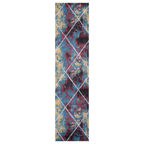 Tapis avec treillis à losanges de Cole Minimalist