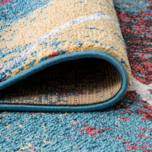 Tapis avec treillis à losanges de Cole Minimalist