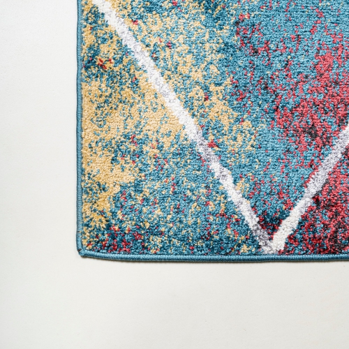 Tapis avec treillis à losanges de Cole Minimalist