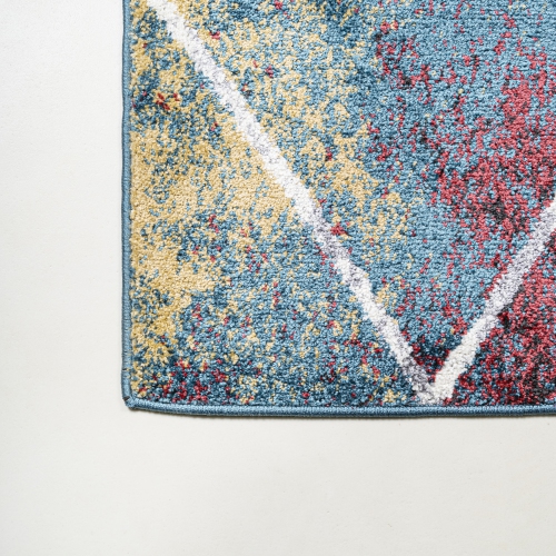 Tapis avec treillis à losanges de Cole Minimalist