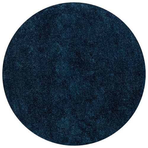 JONATHAN Y  Haze Solid Low Pile Area Rug In Navy