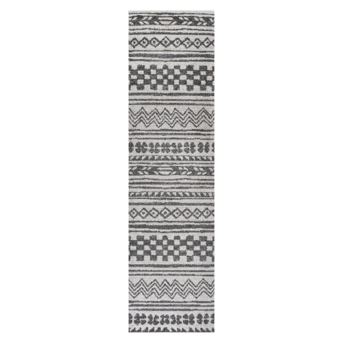 Image 1 of 10.. Imlil Tribal Geometric Stripe Area Rug