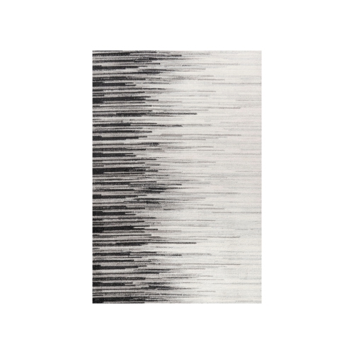 JONATHAN Y  Linear Modern Half Stripe Area Rug
