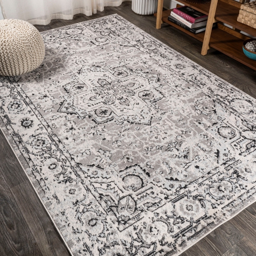 Denia Ornate Geometric Medallion Area Rug