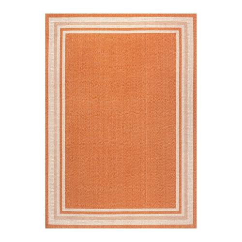 James Modern Border Stripe Indoor/Outdoor Area Rug