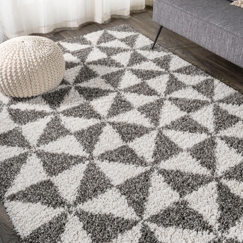Alcudia Geometric Shag Area Rug