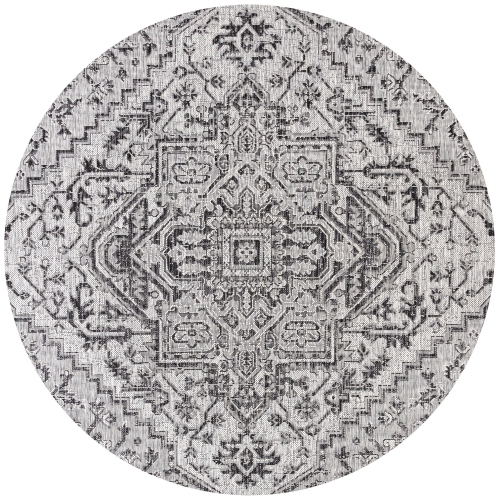 Estrella Bohemian Medallion Textured Weave Indoor/Outdoor Area Rug