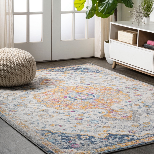 Lorena Ornate Boho Medallion Area Rug