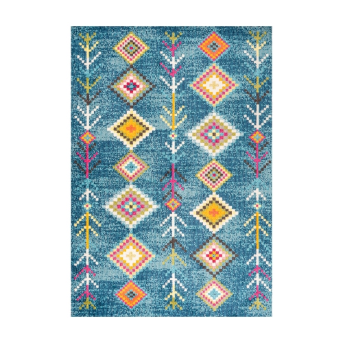 Tapis géométrique « Tribal Love »