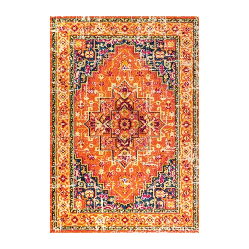 JONATHAN Y  Brooklyn Geometric Medallion Area Rug