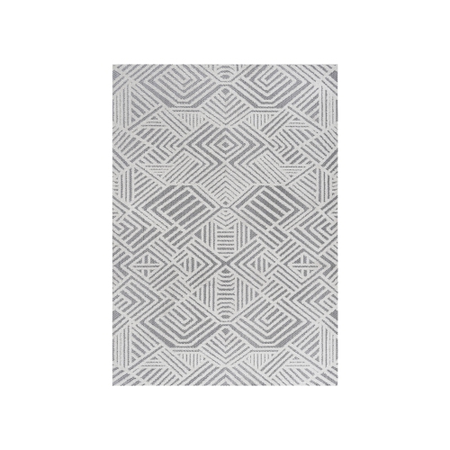 Jordan High-Low Pile Art Deco Geometric Indoor/Outdoor Area Rug