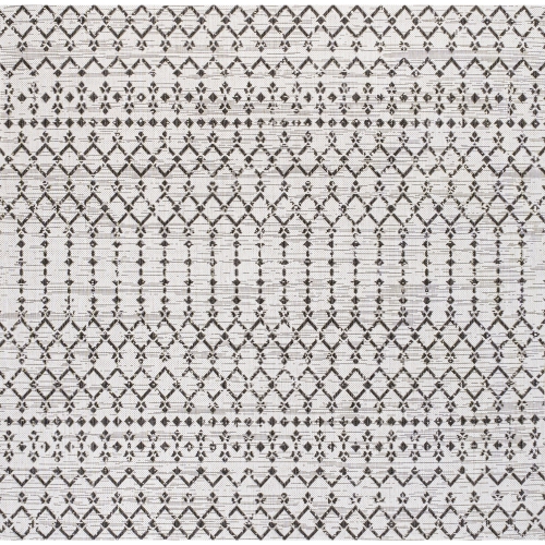 JONATHAN Y  Ourika Moroccan Geometric Textured Weave Indoor/outdoor Square Rug