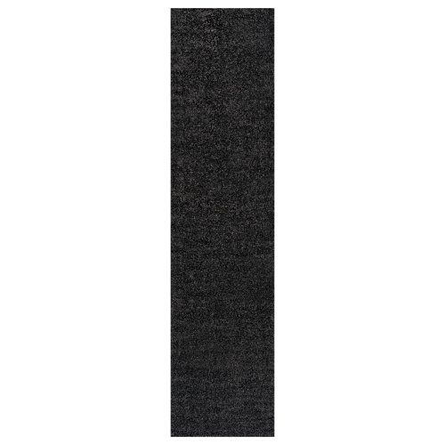 JONATHAN Y  Haze Solid Low Pile Area Rug In Black