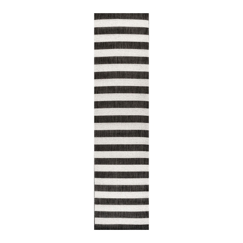 JONATHAN Y  Negril Two Tone Wide Stripe Indoor/outdoor Area Rug