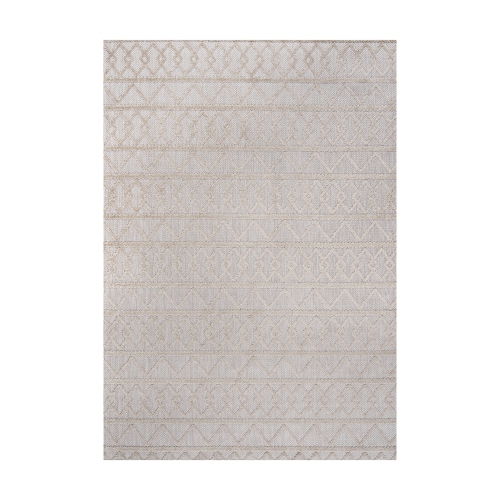 Aylan High-Low Pile Knotted Trellis Geometric Indoor/Outdoor Area Rug