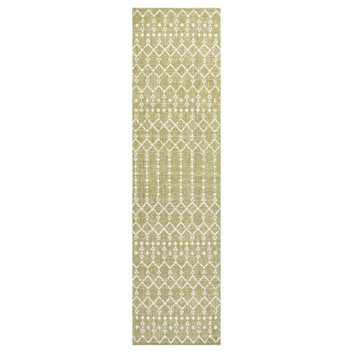 JONATHAN Y  Ourika Moroccan Geometric Textured Weave Indoor/outdoor Runner Rug
