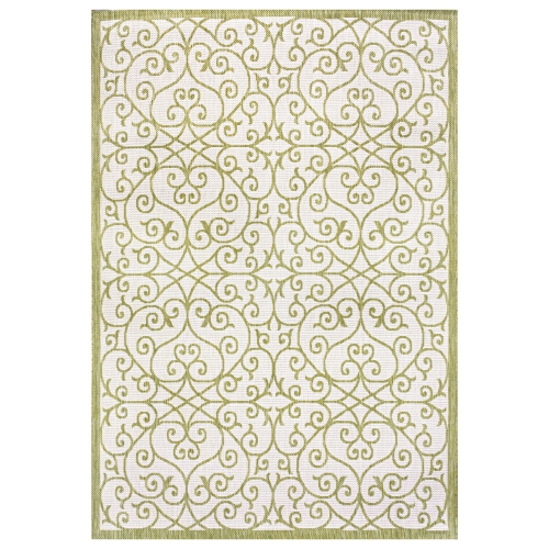 Madrid Vintage Filigree Textured Weave Indoor/Outdoor Area Rug