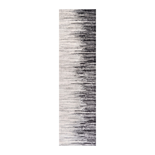 JONATHAN Y  Linear Modern Half Stripe Area Rug