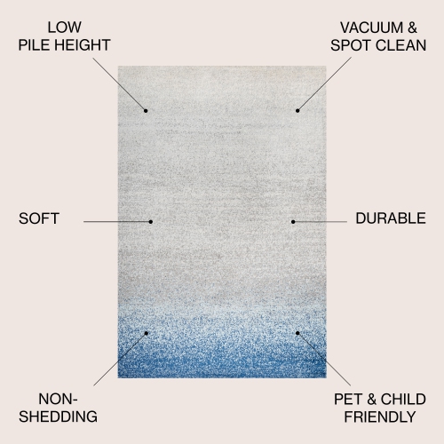 Happy Shore Modern Gradient Area Rug
