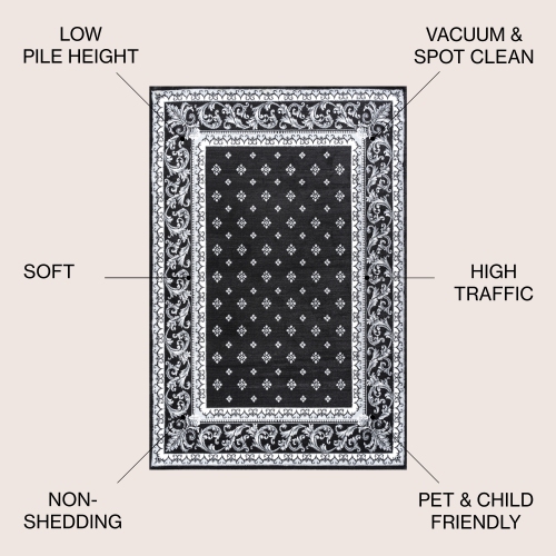 Acanthus French Border Area Rug