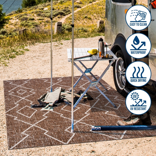 Carwa Tribal Diamond Trellis Indoor/Outdoor Area Rug